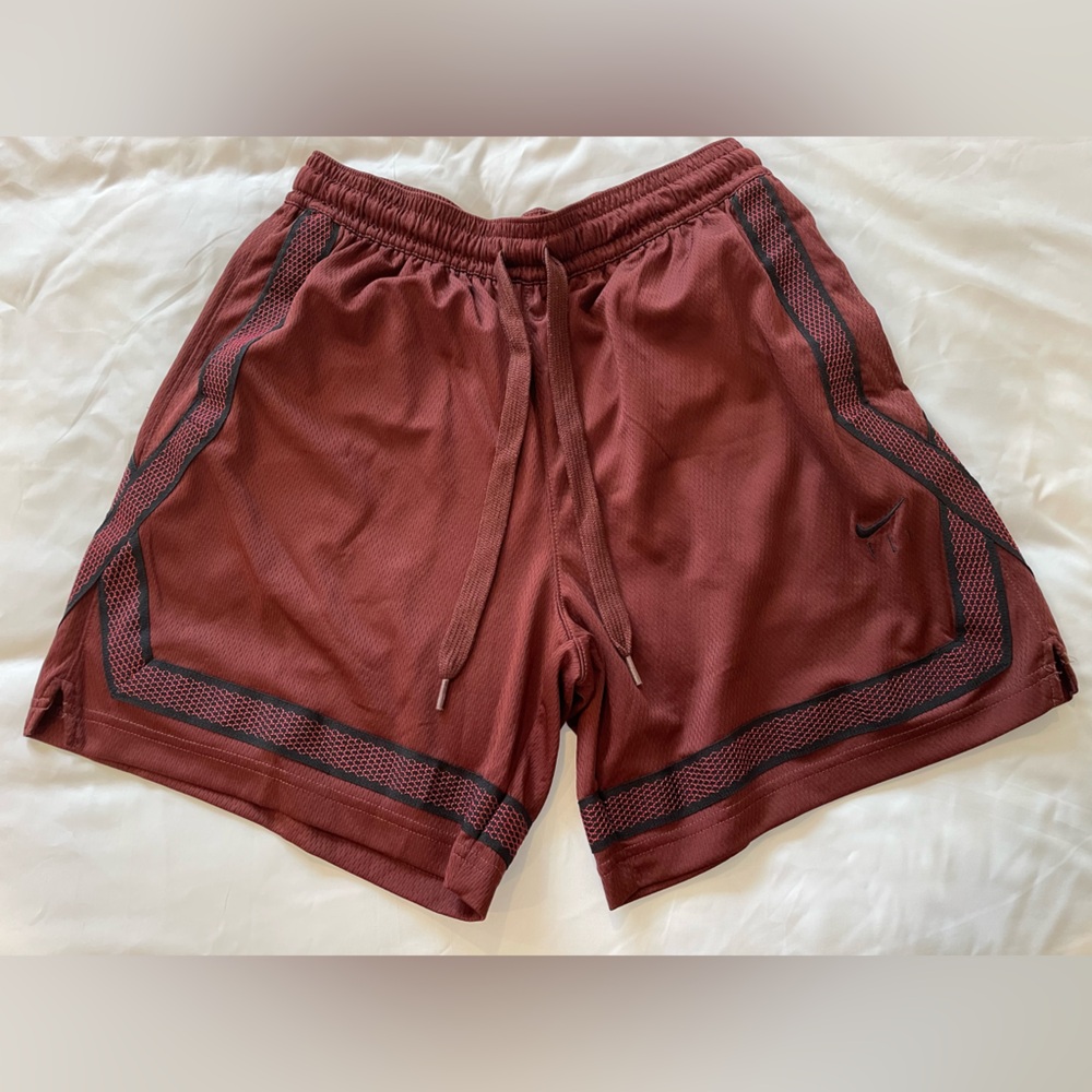Nike Women's Athletic Shorts - Maroon with Black Trim